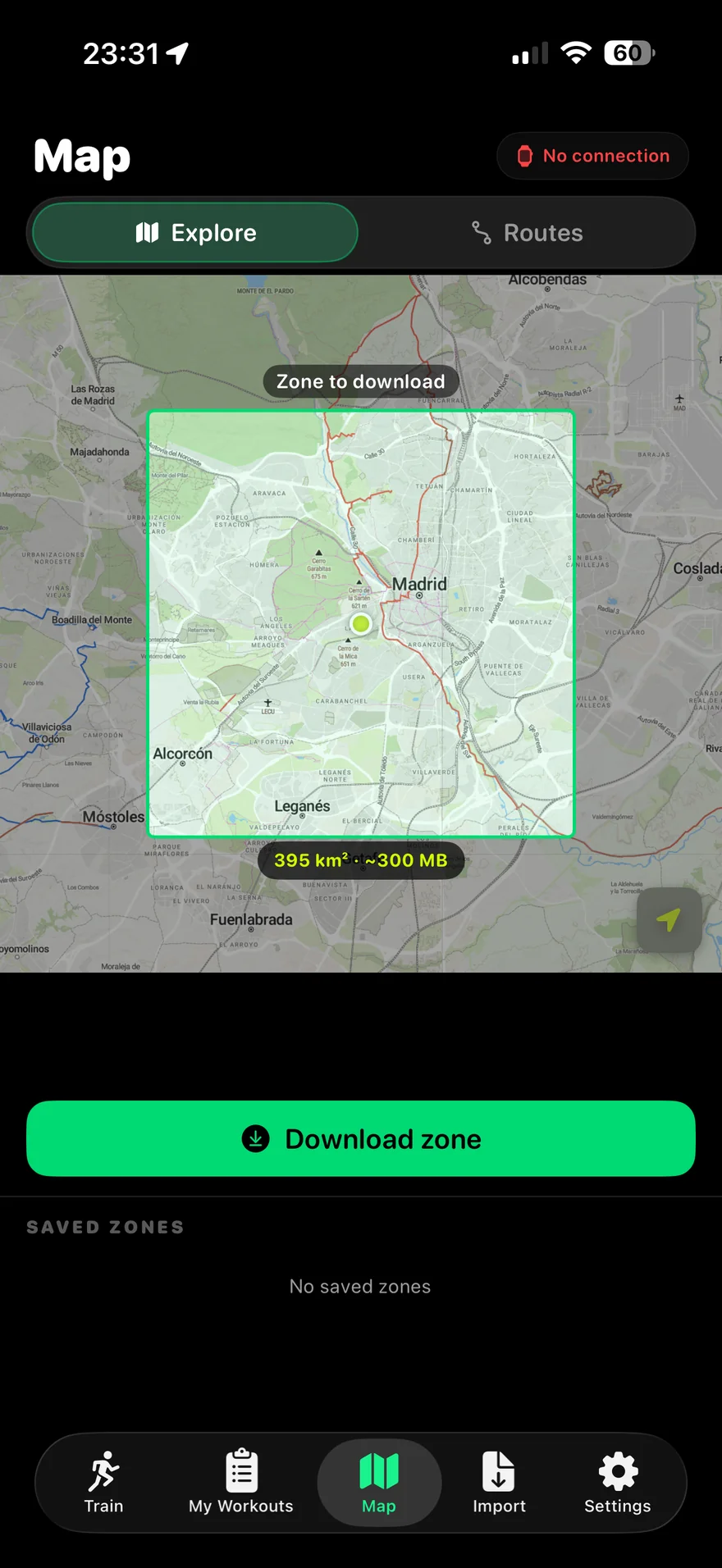 Zona de Madrid para descargar, ~300 MB